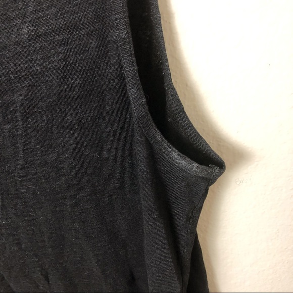 Madewell Modern Linen Tank In Black - Picture 8 of 11